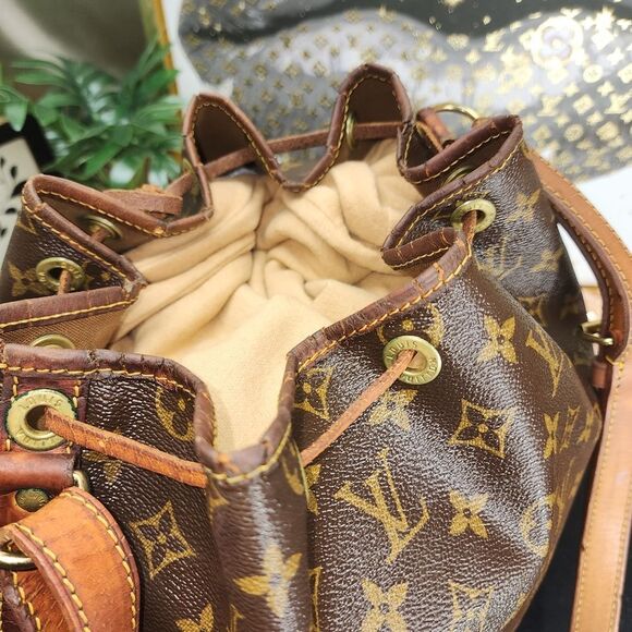 Authentic Louis Vuitton Monogram Noe Drawstring Bag W/ COA and Dust Bag - Picture 10 of 16